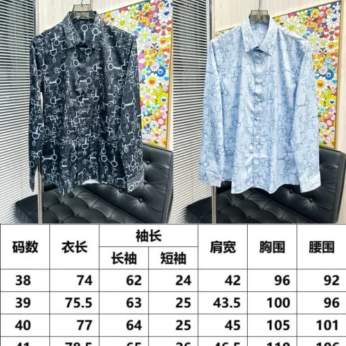 HERMES shirts for HERMES long sleeved shirts for men #B58469