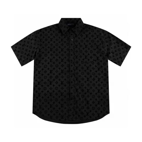 Louis Vuitton Black short sleeve shirt for men #B41936