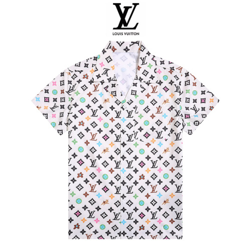 Louis Vuitton Shirts for Louis Vuitton Short sleeve shirts for men #B38568