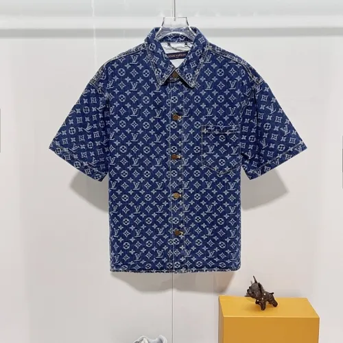 Louis Vuitton Shirts for Louis Vuitton Short sleeved shirts for men #B64632