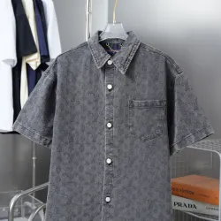  Shirts for  long sleeved shirts for men Denim short sleeve shirt #B52918