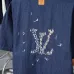 Louis Vuitton short sleeved shirts for men denim shirt #B52913