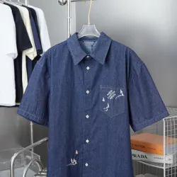  short sleeved shirts for men denim shirt #B52913