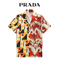 Prada Shirts for Prada Short-Sleeved Shirts For Men #99917729
