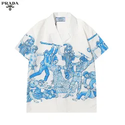 Prada Shirts for Prada Short-Sleeved Shirts For Men #99921077