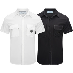 Prada Shirts for Prada Short-Sleeved Shirts For Men #99921911