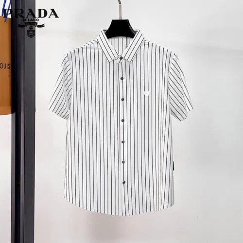 Prada Shirts for Prada Short-Sleeved Shirts For Men #B61448