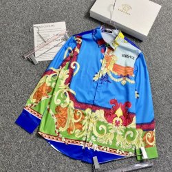 Versace Shirts for Versace Long-Sleeved Shirts for men #99910794
