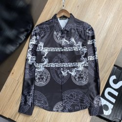 Versace Shirts for Versace Long-Sleeved Shirts for men #99918004