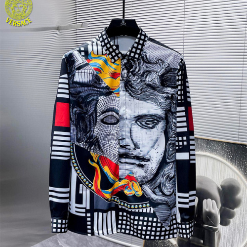 Versace Shirts for Versace Long-Sleeved Shirts for men #B36900