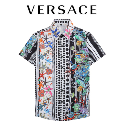 Versace Shirts for Versace Shorts-Sleeveds Shirts For Men #99910016