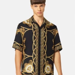Versace Shirts for Versace Shorts-Sleeveds Shirts For Men #99916406