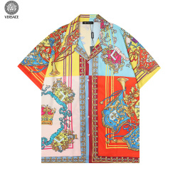 Versace Shirts for Versace Shorts-Sleeveds Shirts For Men #99919841