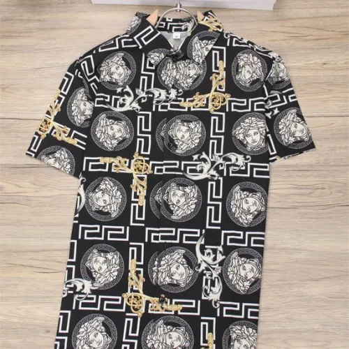 Versace Shirts for Versace Shorts-Sleeveds Shirts For Men #99920012