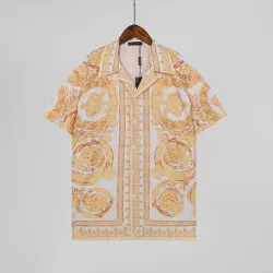 Versace Shirts for Versace Shorts-Sleeveds Shirts For Men #B40946