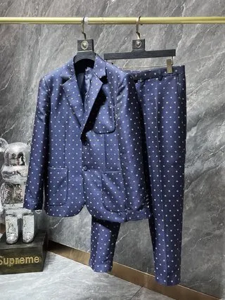 Gucci Dot Navy suit set #B33174