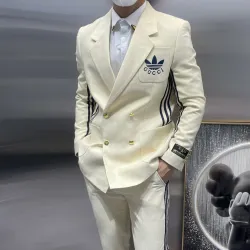 Gucci x Adidas 2024ss new suit White #B34195