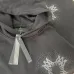 AMIRI Black Hoodie With Intricate Silver Back Graphic And Brand Name #B54243