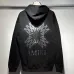 AMIRI Black Hoodie With Intricate Silver Back Graphic And Brand Name #B54243