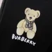 Black/White Sweatshirt With Cute Teddy Bear And Burberry - Inspired Scarf Design #B54343