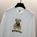 Black/White Sweatshirt With Cute Teddy Bear And Burberry - Inspired Scarf Design #B54343