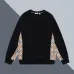 Burberry Inspired Beige/Black Sweatshirt With Signature Check Pattern Panels #B54232