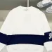 Burberry - Inspired White/Black Sweatshirt With Navy Stripe And Iconic Motif Design #B54344