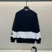 Burberry - Inspired White/Black Sweatshirt With Navy Stripe And Iconic Motif Design #B54344