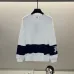 Burberry - Inspired White/Black Sweatshirt With Navy Stripe And Iconic Motif Design #B54344
