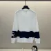Burberry - Inspired White/Black Sweatshirt With Navy Stripe And Iconic Motif Design #B54344