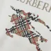 Burberry White/Black Sweatshirt With Classic Equestrian Knight Logo And Brand Name #B54345
