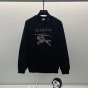 Burberry White/Black Sweatshirt With Classic Equestrian Knight Logo And Brand Name #B54345