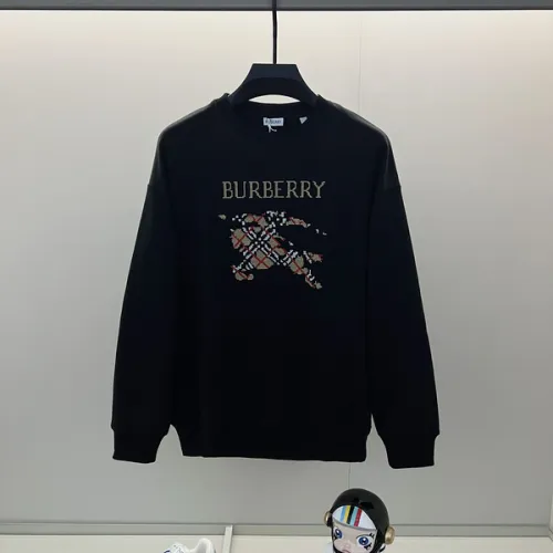 Burberry White/Black Sweatshirt With Classic Equestrian Knight Logo And Brand Name #B54345