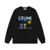 Celine Black Long Sleeve Sweatshirt With Playful House Tree Sun Graphic Design #B54253