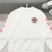 Chrome Hearts Black/White Sweatshirt With Red Cross And Gothic Logo Print On Back And Sleeves #B54340