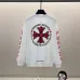 Chrome Hearts Black/White Sweatshirt With Red Cross And Gothic Logo Print On Back And Sleeves #B54340