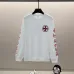 Chrome Hearts Black/White Sweatshirt With Red Cross And Gothic Logo Print On Back And Sleeves #B54340