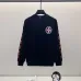 Chrome Hearts Black/White Sweatshirt With Red Cross And Gothic Logo Print On Back And Sleeves #B54340