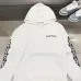 Chrome Hearts White Hoodie With Intricate Gothic Pink Black Logo And Sleeve Patterns #B54373