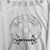 Chrome Hearts White/Black/Blue Hoodie Featuring Gothic Cross and Letter Embroidery Artwork #B54217