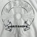 Chrome Hearts White/Black/Blue Hoodie Featuring Gothic Cross and Letter Embroidery Artwork #B54217