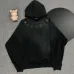 Chrome Hearts White/Black/Blue Hoodie Featuring Gothic Cross and Letter Embroidery Artwork #B54217