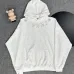 Chrome Hearts White/Black/Blue Hoodie Featuring Gothic Cross and Letter Embroidery Artwork #B54217