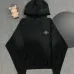 Chrome Hearts White/Black/Blue Hoodie with Bold Black Cross Flower Embroidery Design #B54216