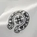 Stylish White/Black Chrome Hearts Sweatshirt With Classic Cross And Text Prints #B54341