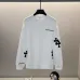 White/Black Chrome Hearts Sweatshirt With Distinctive Cross And Text Embellishments #B54342