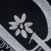 Dior Embroidered Logo Round Neck Sweatshirt Black/White #B53740