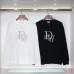 Dior Embroidered Logo Round Neck Sweatshirt Black/White #B53740