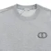 Dior Grey Crew Neck Sweatshirt With Iconic CD Logo For Timeless Luxury Style Grey/Black #B54227