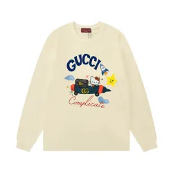 Gucci Cream Long - Sleeve Shirt With Hello Kitty Rocket And Brand Elements #B54251